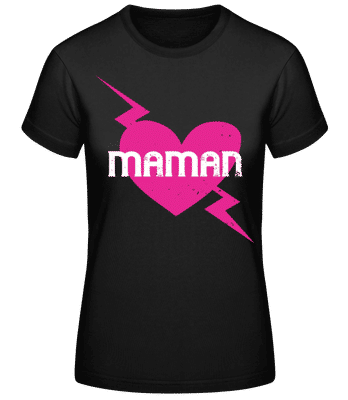 Maman 1 - T-shirt standard Femme - Noir - Devant