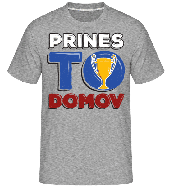 Aperçu: Football Slovakia -  T-Shirt Shirtinator homme - Gris chiné - Devant
