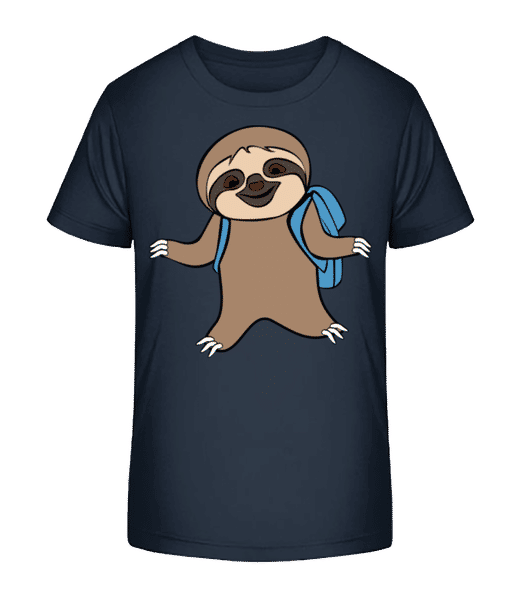 Aperçu: Indolence Doux Avec Sac Á Dos - T-shirt bio Enfant Stanley Stella 2.0 - Bleu marine - Devant