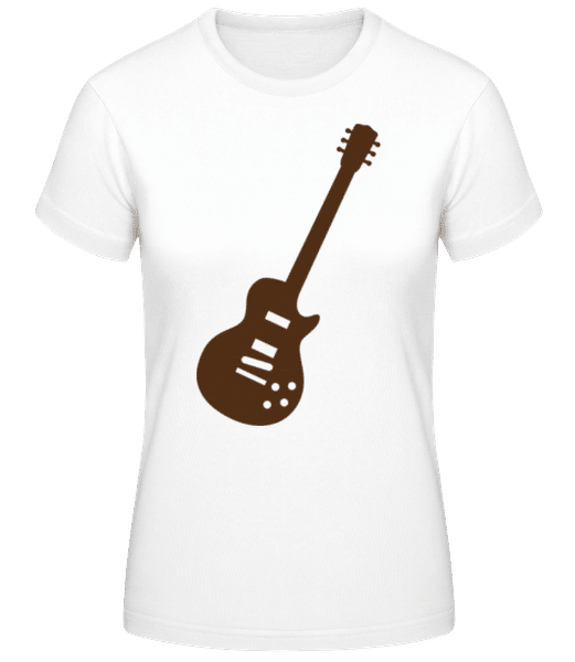 Vorschau: E-Gitarre Brown - Frauen T-Shirt B&C - Weiß - Vorne