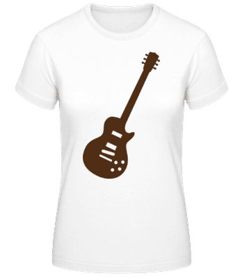 E-Gitarre Brown - Frauen T-Shirt B&C - Weiß - Vorne