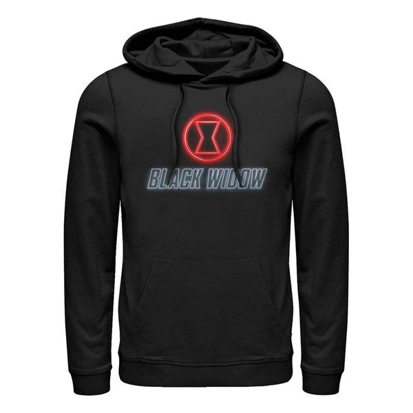 Aperçu: Marvel - Black Widow Neon - Unisex Sweat à capuche - Noir - Devant