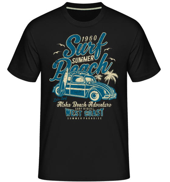 Preview: Surf Beach -  Shirtinator Men's T-Shirt - Black - Front