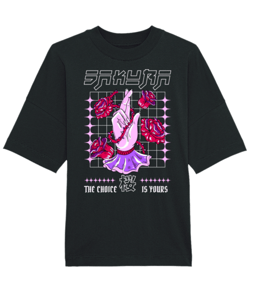 Aperçu: Sakura - T-shirt Bio unisexe Stanley Stella extra large - Noir - Devant