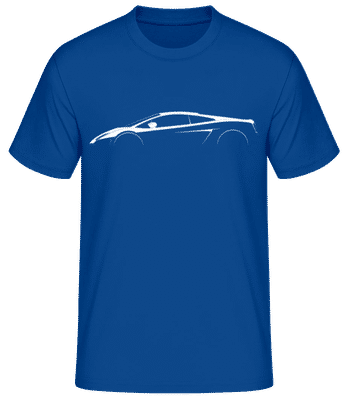 'Lamborghini Gallardo LP560' Silhouette  - Pánske basic tričko - Kráľovská modrá - Predné