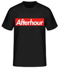 Afterhour - Camiseta básica para hombre - Negro - delante