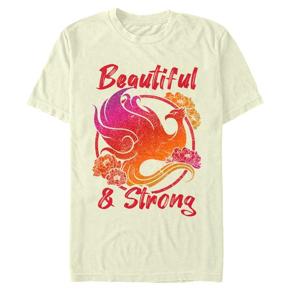 Aperçu: Disney - Mulan - Mulan Beautiful Strong Phoenix - Homme T-shirt - Crème - Devant