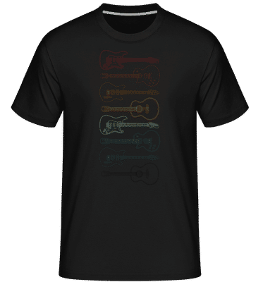  Guitares -  T-Shirt Shirtinator homme - Noir - Devant