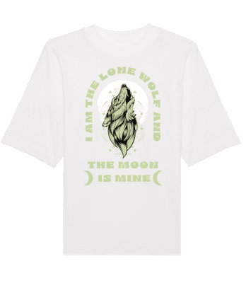 The Moon Is Mine - Unisex Organic Oversized Stanley Stella 2.0 T-Shirt  - White - Front