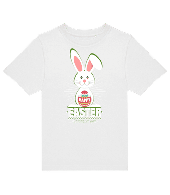 Happy Easter Logo White - Kids B&C T-Shirt - White - Front