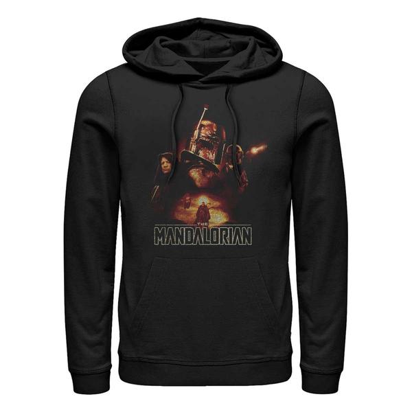 Aperçu: Star Wars - The Mandalorian - Skupina Fett Journey - Unisex Sweat à capuche - Noir - Devant