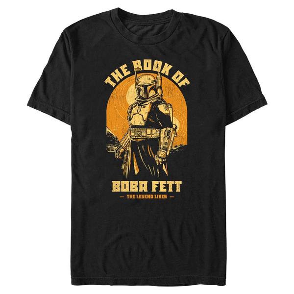 Aperçu: Star Wars - Book of Boba Fett - Boba Fett Living Legend - Homme T-shirt - Noir - Devant