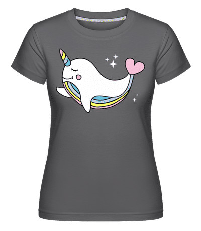 Baleine De Licorne -  T-shirt Shirtinator femme - Anthracite - Devant