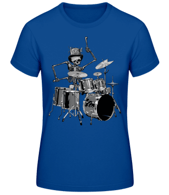 Squelette De Tambour - T-shirt femme B&C - Bleu royal - Devant