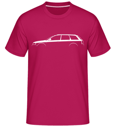'Audi RS 4 Avant (B5)' Silhouette - Shirtinator Men's T-Shirt - Magenta - Front