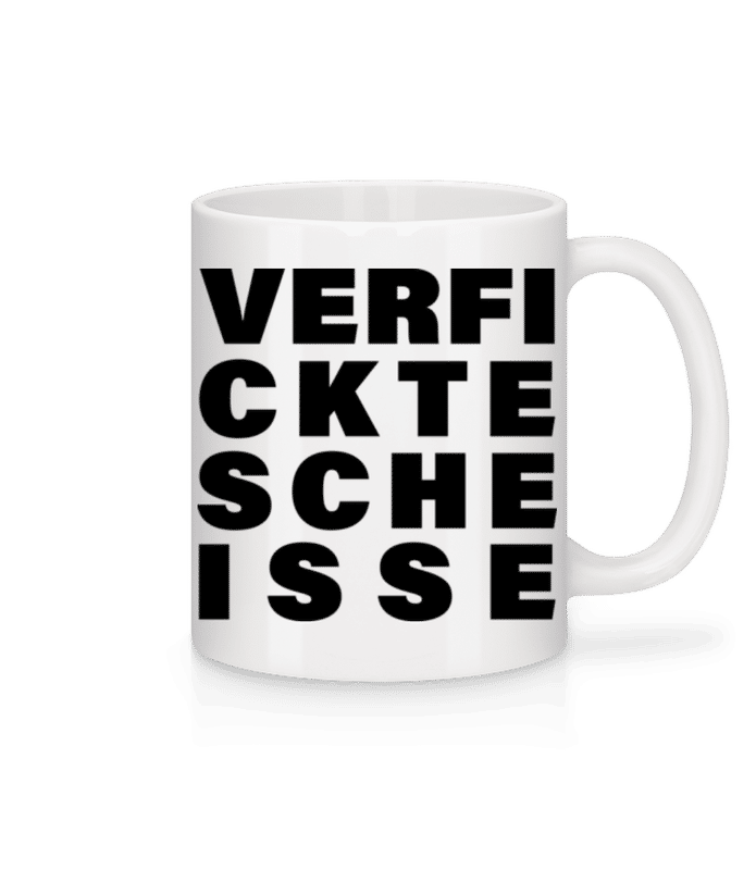 Vorschau: Verficktescheisse - Tasse - Weiß - Vorne