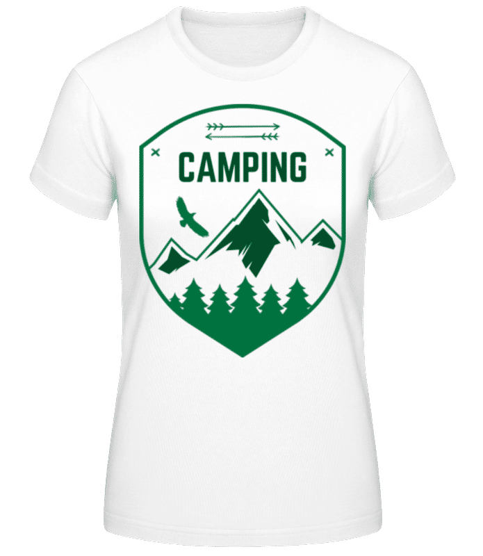 Aperçu: Camping Sign - T-shirt femme B&C - Blanc - Devant
