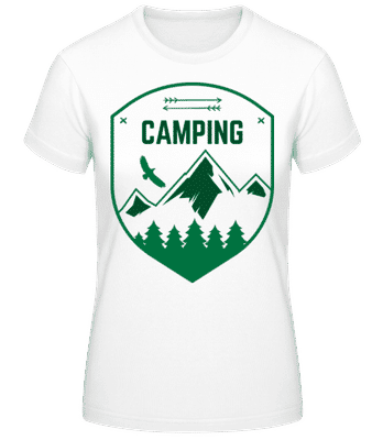 Camping Sign - T-shirt femme B&C - Blanc - Devant