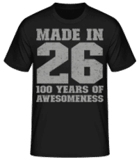 100 Years Of Awesomeness - T-shirt standard Homme - Noir - Devant