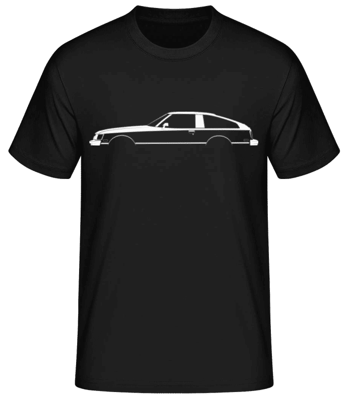 Vorschau: 'Toyota Supra A50' Silhouette - Männer Basic T-Shirt - Schwarz - Vorne