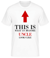 Awesome Uncle - T-shirt standard Homme - Blanc - Devant