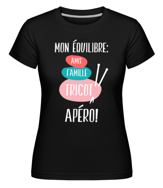 Aperçu: Mon Equilibre -  T-shirt Shirtinator femme - Noir - Devant
