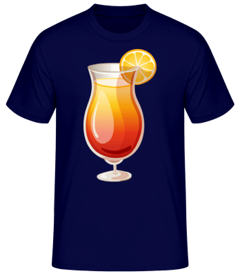 Cocktail Sex On The Beach - Men's Basic T-Shirt - Navy - Front