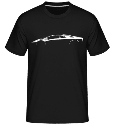 'Lamborghini Diablo SV' Silhouette - Shirtinator Men's T-Shirt - Black - Front