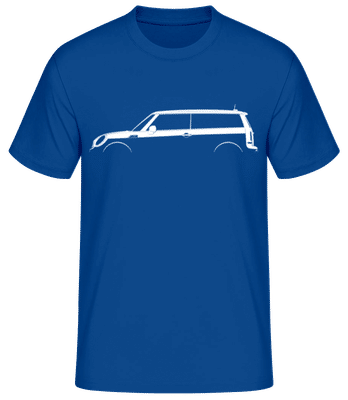'Mini Cooper Clubman (R55)' Silhouette - Pánské basic tričko - Královská modrá - Napřed