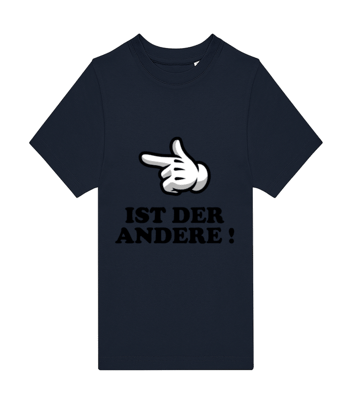Vorschau: Ist Der Andere - Kinder T-Shirt B&C - Marine - Vorne