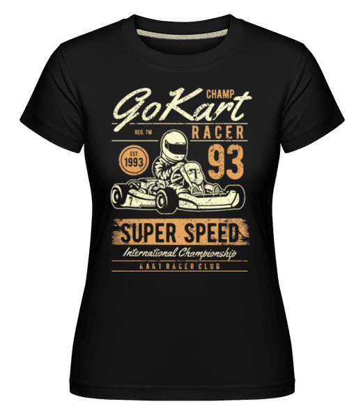 Aperçu: Go Kart Racer -  T-shirt Shirtinator femme - Noir - Devant