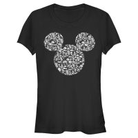 Disney - Micky Maus - Mickey Icons Fill - Frauen T-Shirt - Schwarz - Vorne