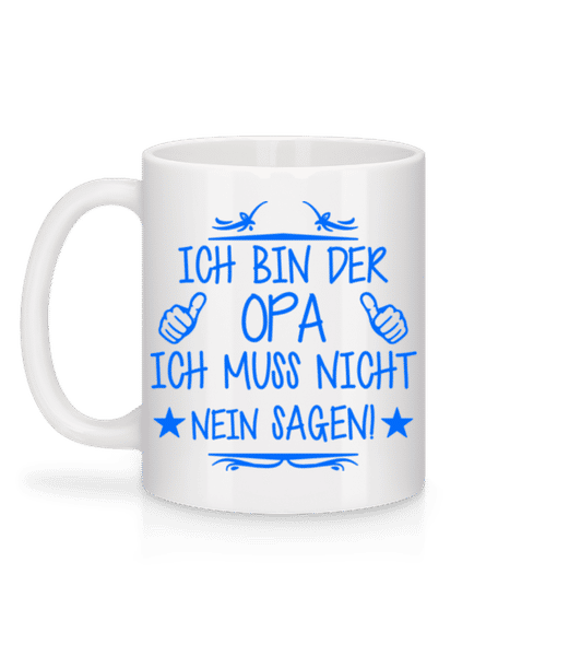 Vorschau: Ich Muss Nicht Nein Sagen - Tasse - Weiß - Hinten