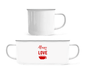 Love Or More Coffee · Tasse Émaillée