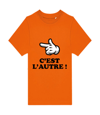 C’est L’autre - T-shirt homme B&C - Orange - Devant