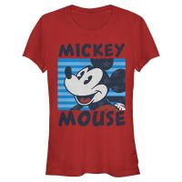 Disney - Mickey Mouse - Mickey Mouse Mickeys Stripes - Femme T-shirt - Rouge - Devant
