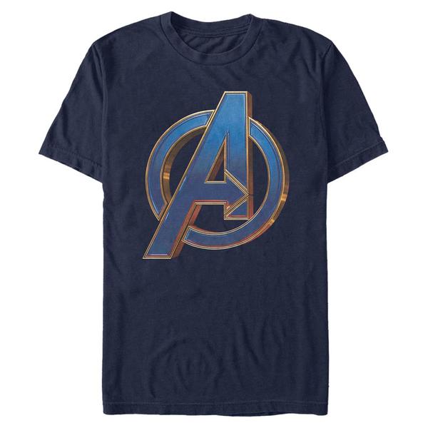 Aperçu: Marvel - Avengers Endgame - Logo Blue - Homme T-shirt - Bleu marine - Devant