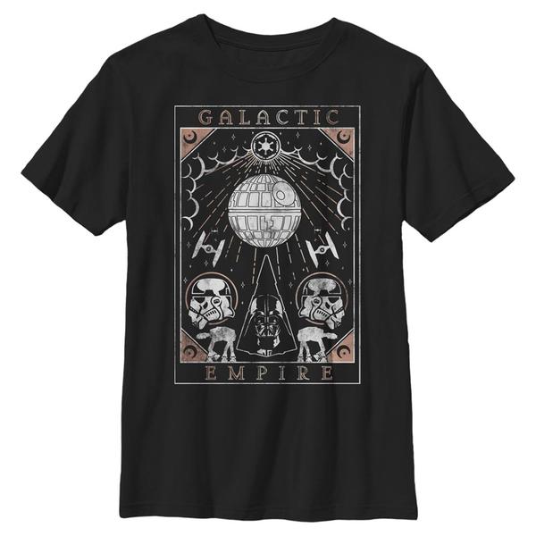 Aperçu: Star Wars - Death Star Galactic Empire Tarot - Enfant T-shirt - Noir - Devant