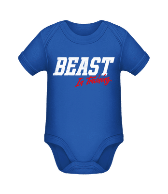 Beast In Training - Organic Baby Body - Royal blue - Front