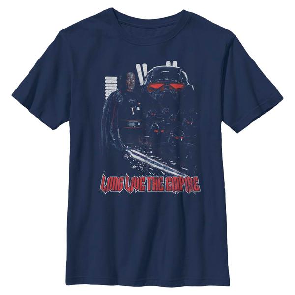 Aperçu: Star Wars - The Mandalorian - Moff Gideon Darksaber Controller - Enfant T-shirt - Bleu marine - Devant