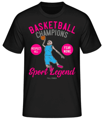 Basketball Champions - Pánské basic tričko - Černá - Napřed
