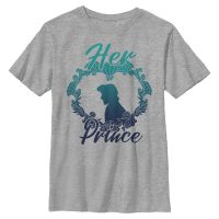 Disney - Malá mořská víla - Eric Her Prince - Dětské Tričko - Melírově šedá - Napřed