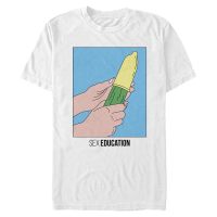 Netflix - Sex Education - Symbol Cucumber - Homme T-shirt - Blanc - Devant