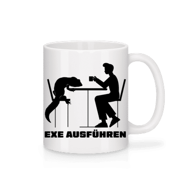 Exe Ausführen - Tasse - Weiß - Vorne