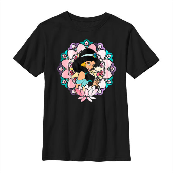 Aperçu: Disney - Aladin - Jasmine Glass - Enfant T-shirt - Noir - Devant