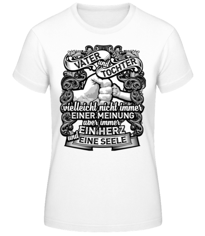 Vorschau: Vater Und Tochter - Frauen T-Shirt B&C - Weiß - Vorne