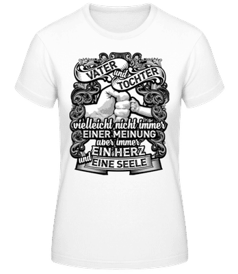 Vater Und Tochter - Frauen T-Shirt B&C - Weiß - Vorne