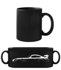 'Mercedes GT Black C190' Silhouette · Tasse Noire