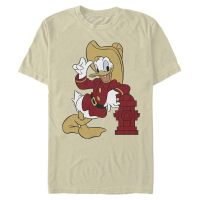 Disney - Mickey Mouse - Donald Duck Firefighting Donald - Pánske Tričko - Krémová - Predné