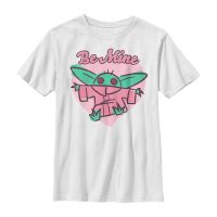 Star Wars - The Mandalorian - The Child Be mine Groku - Valentine's Day - Kids T-Shirt - White - Front